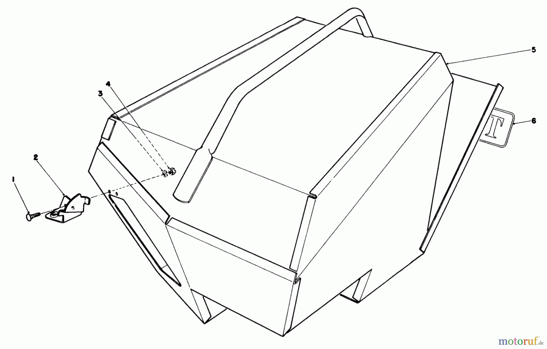  Rasenmäher 22015 - Toro Walk-Behind Mower (SN: 5000001 - 5999999) (1985) STEEL GRASS CATCHER (MODEL 22099)