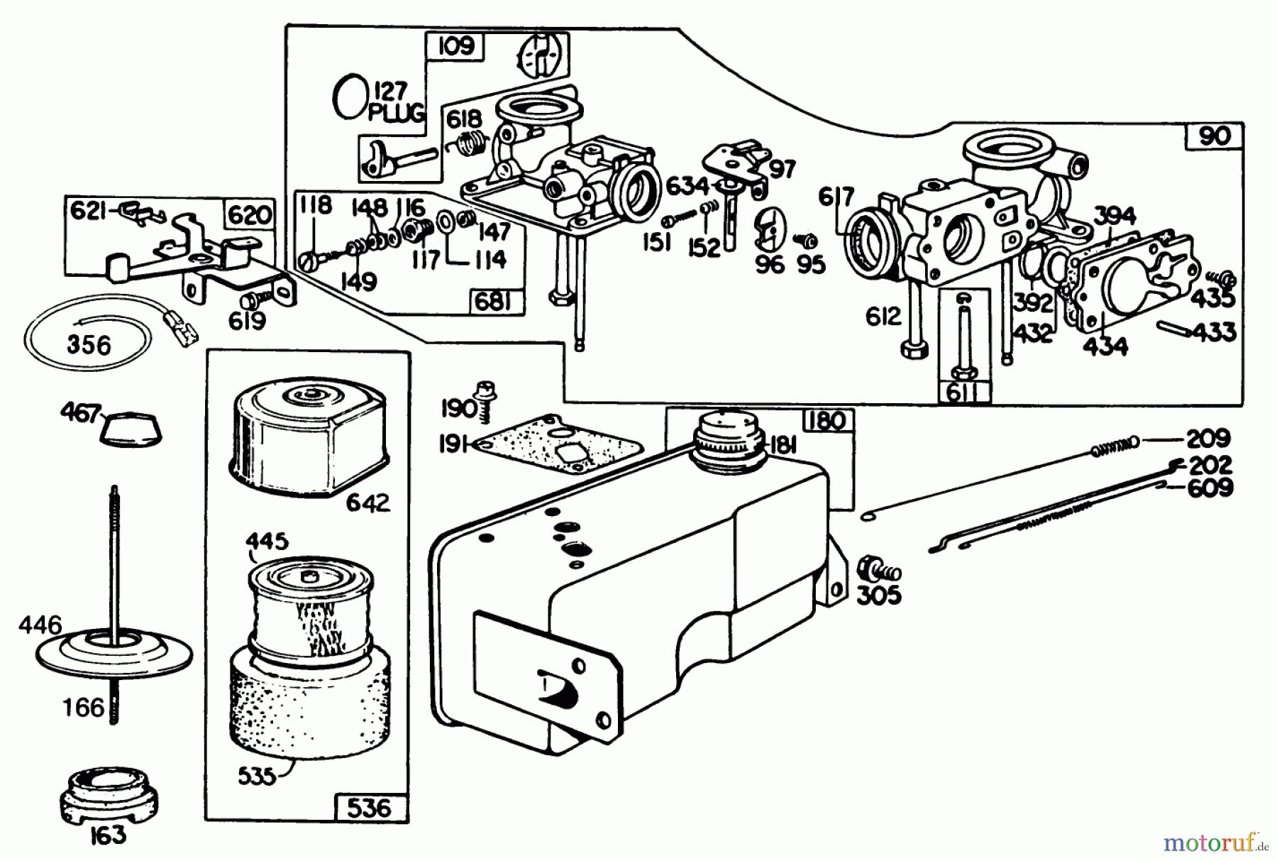  Rasenmäher 22020 - Toro Walk-Behind Mower (SN: 6000001 - 6999999) (1986) ENGINE BRIGGS & STRATTON MODEL 131922-0163-01 #2