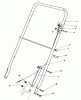 Rasenmäher 22020 - Toro Walk-Behind Mower (SN: 6000001 - 6999999) (1986) Listas de piezas de repuesto y dibujos HANDLE ASSEMBLY (MODEL 22015)