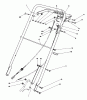 Rasenmäher 22015 - Toro Walk-Behind Mower (SN: 6000001 - 6999999) (1986) Listas de piezas de repuesto y dibujos HANDLE ASSEMBLY (MODEL 22020)