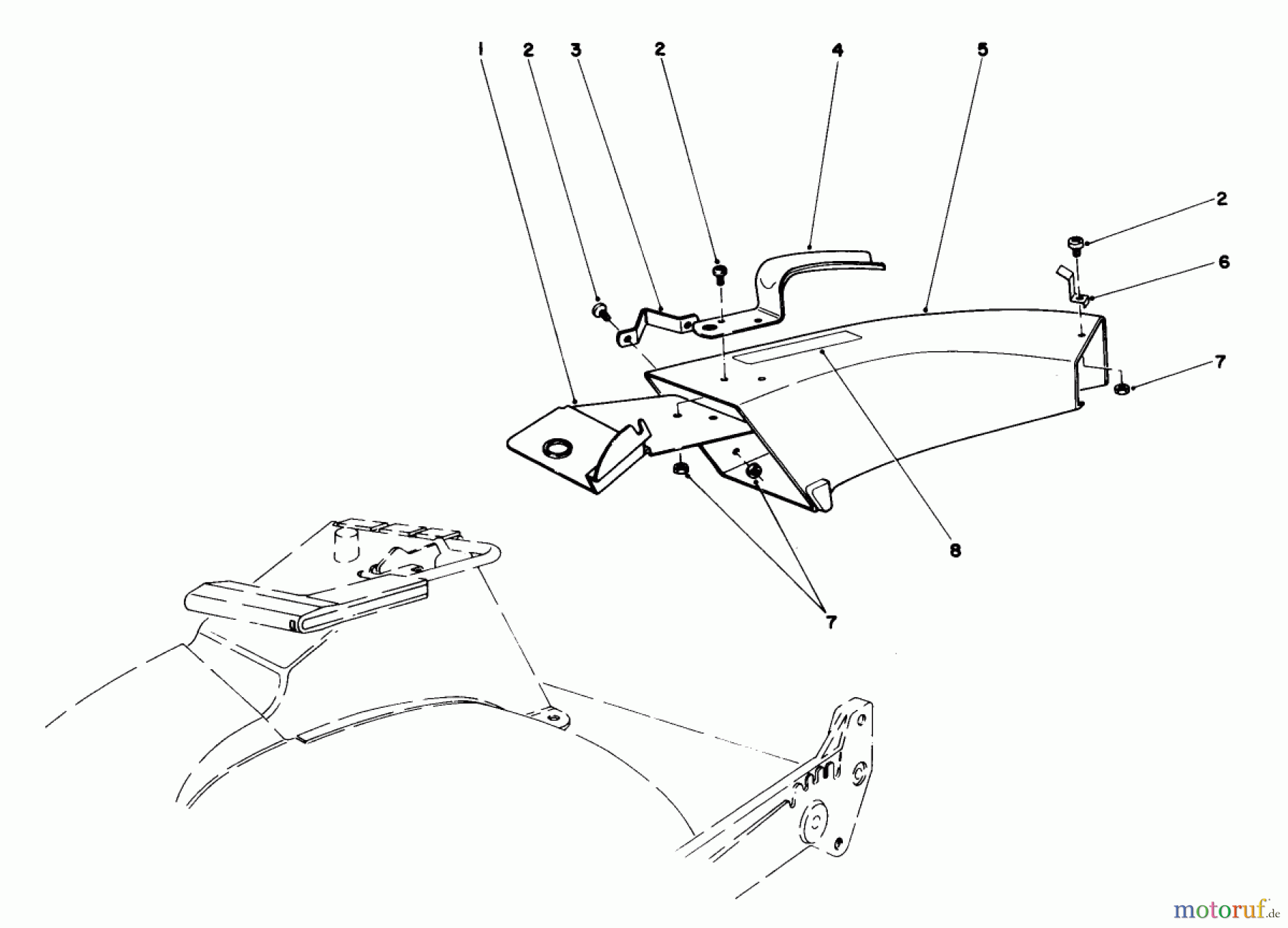  Rasenmäher 22020 - Toro Walk-Behind Mower (SN: 6000001 - 6999999) (1986) SIDE DISCHARGE CHUTE MODEL NO. 59108 (OPTIONAL)