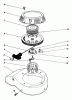 Rasenmäher 22025 - Toro Walk-Behind Mower (SN: 0000001 - 0999999) (1990) Listas de piezas de repuesto y dibujos RECOIL ASSEMBLY (MODEL NO. 47PK9-3)