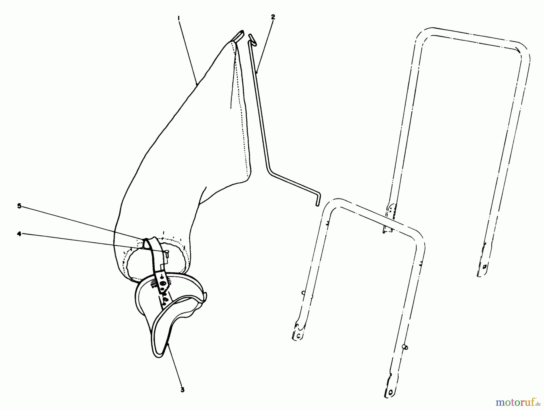  Rasenmäher 22025 - Toro Walk-Behind Mower (SN: 1000001 - 1999999) (1991) GRASS BAGGING KIT NO. 38-0050 (OPTIONAL)