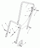 Rasenmäher 22025 - Toro Walk-Behind Mower (SN: 1000001 - 1999999) (1991) Listas de piezas de repuesto y dibujos HANDLE ASSEMBLY