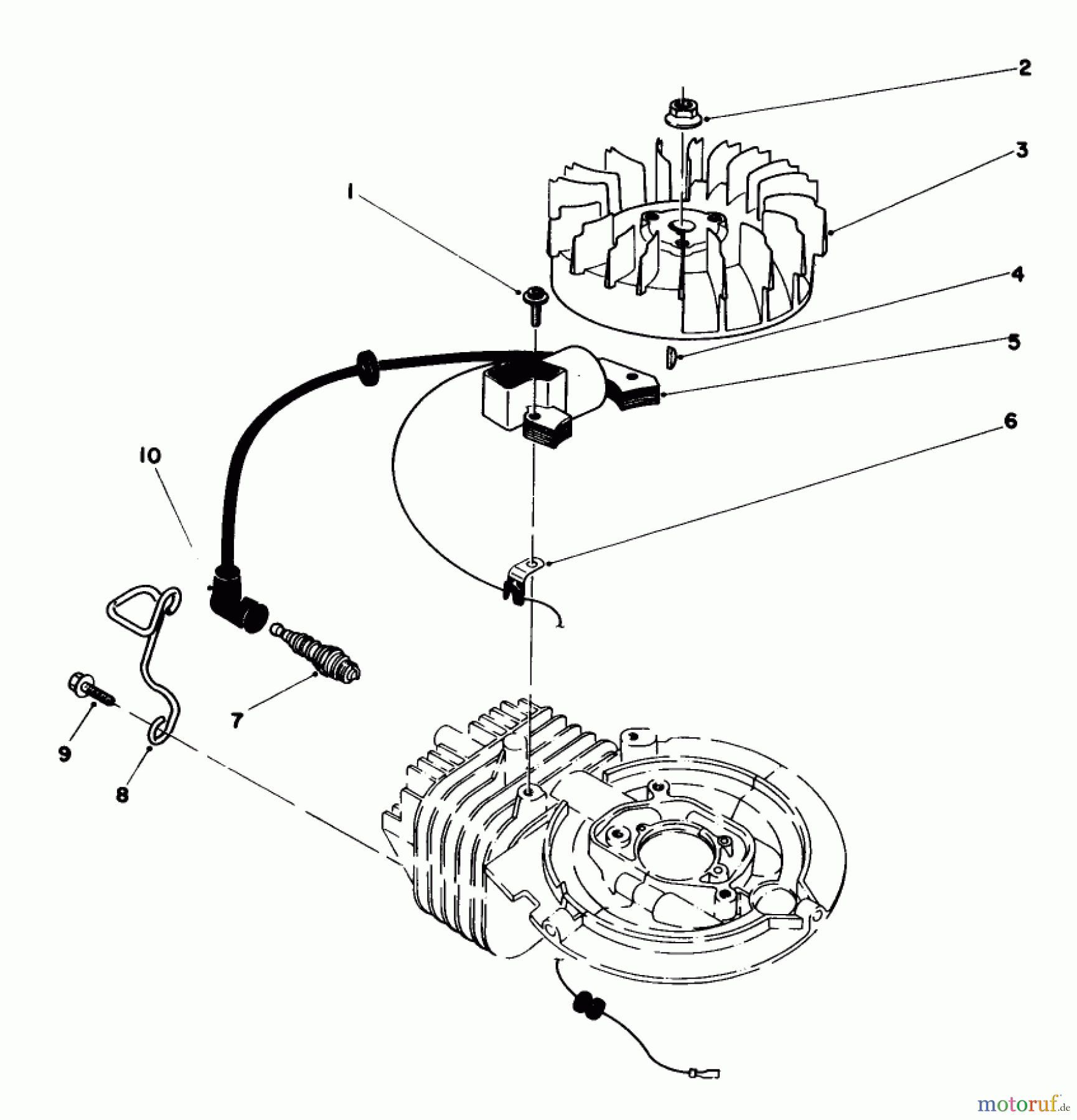  Rasenmäher 22025 - Toro Walk-Behind Mower (SN: 5000001 - 5999999) (1985) FLYWHEEL & MAGNETO ASSEMBLY