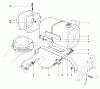 Rasenmäher 22025 - Toro Walk-Behind Mower (SN: 5000001 - 5999999) (1985) Listas de piezas de repuesto y dibujos GAS TANK ASSEMBLY