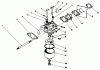 Rasenmäher 22025 - Toro Walk-Behind Mower (SN: 6000001 - 6999999) (1986) Listas de piezas de repuesto y dibujos CARBURETOR ASSEMBLY