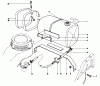 Rasenmäher 22025 - Toro Walk-Behind Mower (SN: 6000001 - 6999999) (1986) Listas de piezas de repuesto y dibujos GAS TANK ASSEMBLY