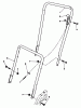 Rasenmäher 22025 - Toro Walk-Behind Mower (SN: 6000001 - 6999999) (1986) Listas de piezas de repuesto y dibujos HANDLE ASSEMBLY