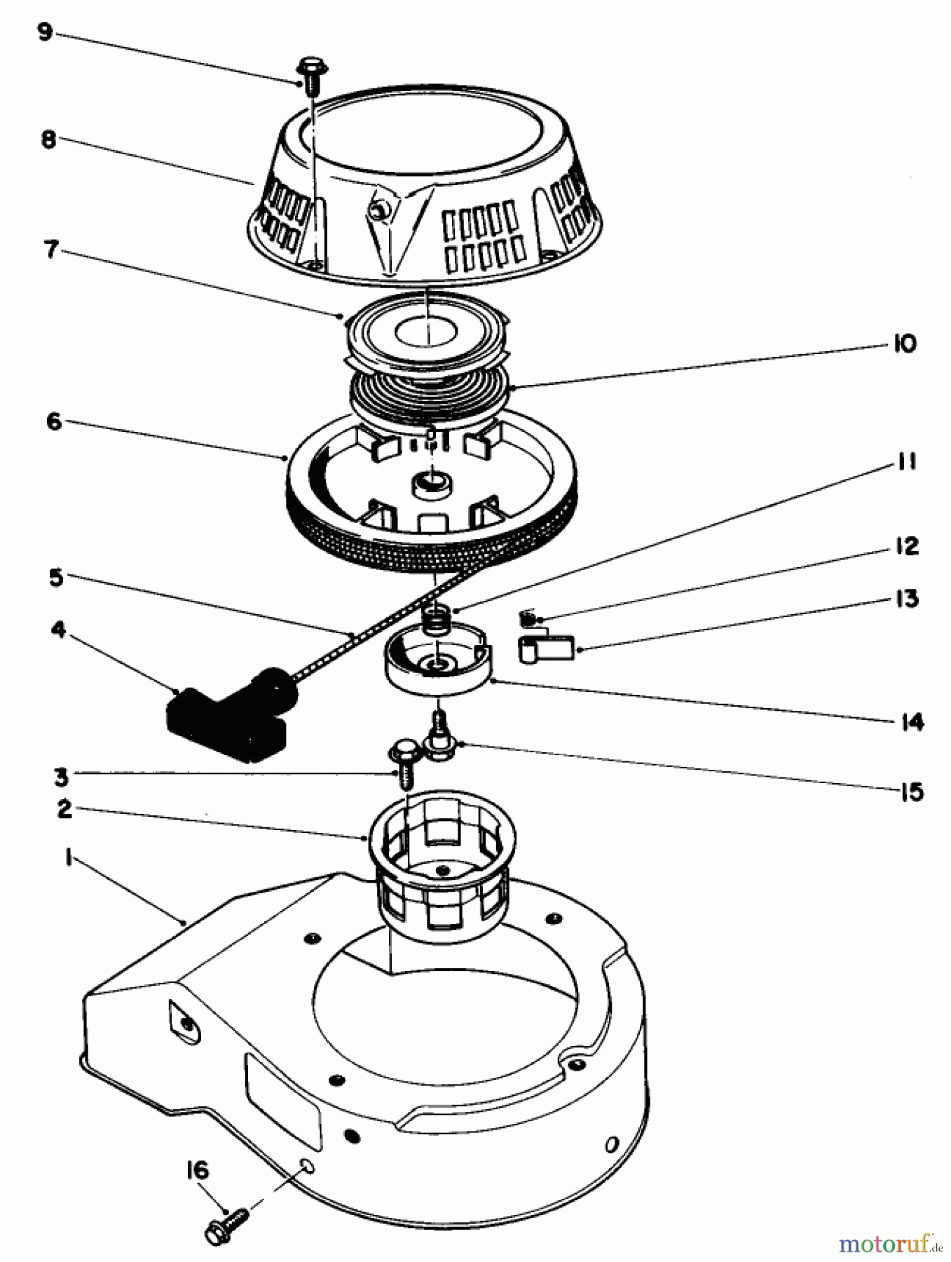  Rasenmäher 22025 - Toro Walk-Behind Mower (SN: 7000001 - 7999999) (1987) ENGINE ASSEMBLY MODEL NO. 47PG6 #6