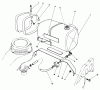 Rasenmäher 22025 - Toro Walk-Behind Mower (SN: 8000001 - 8999999) (1988) Listas de piezas de repuesto y dibujos GAS TANK ASSEMBLY