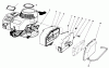 Rasenmäher 22025C - Toro Walk-Behind Mower (SN: 8000001 - 8999999) (1988) Listas de piezas de repuesto y dibujos ENGINE ASSEMBLY