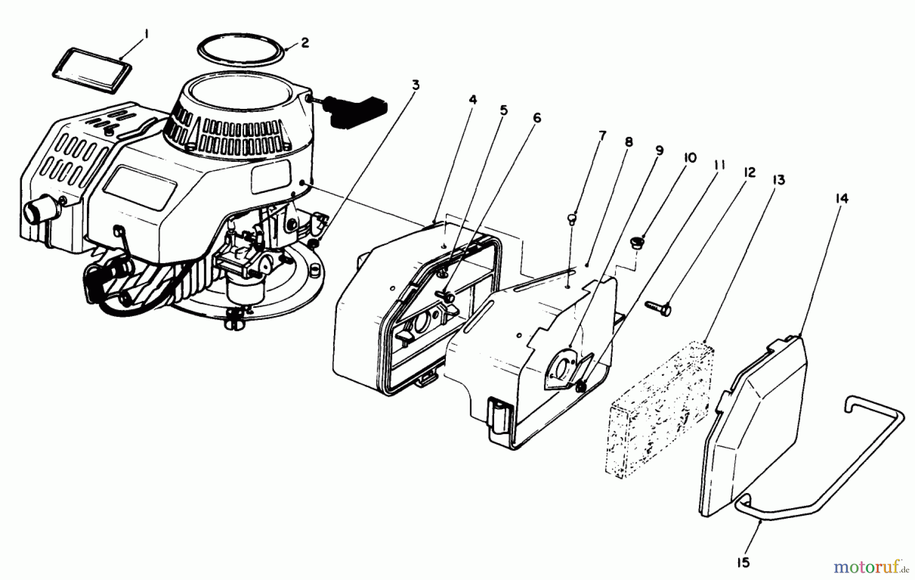  Rasenmäher 22025C - Toro Walk-Behind Mower (SN: 8000001 - 8999999) (1988) ENGINE ASSEMBLY