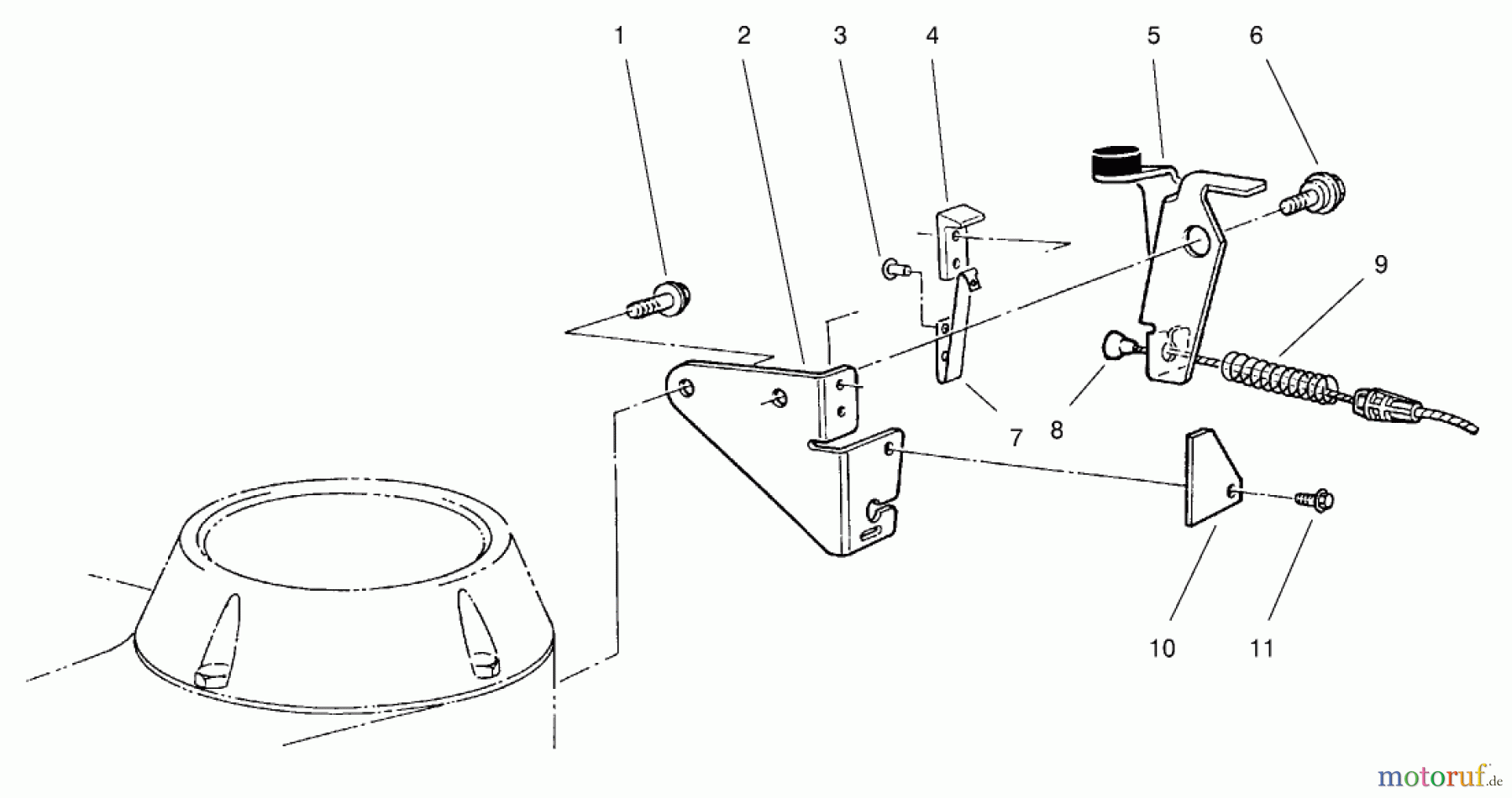  Rasenmäher 22026 - Toro Side Discharge Mower (SN: 200000001 - 200999999) (2000) BRAKE ASSEMBLY