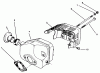 Rasenmäher 22026 - Toro Side Discharge Mower (SN: 4900001 - 4999999) (1994) Listas de piezas de repuesto y dibujos MUFFLER ASSEMBLY (MODEL NO. 47PR4-3)