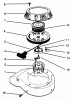 Rasenmäher 22026 - Toro Side Discharge Mower (SN: 4900001 - 4999999) (1994) Listas de piezas de repuesto y dibujos RECOIL ASSEMBLY (MODEL NO. 47PR4-3)