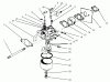 Rasenmäher 22026 - Toro Side Discharge Mower (SN: 6900001 - 6999999) (1996) Listas de piezas de repuesto y dibujos CARBURETOR ASSEMBLY (MODEL NO. 47PS5-3)