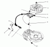 Rasenmäher 22026 - Toro Side Discharge Mower (SN: 6900001 - 6999999) (1996) Listas de piezas de repuesto y dibujos IGNITION ASSEMBLY (MODEL NO. 47PS5-3)