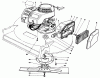 Rasenmäher 22035 - Toro Walk-Behind Mower (SN: 0000001 - 0999999) (1990) Listas de piezas de repuesto y dibujos ENGINE ASSEMBLY (MODEL 22035)