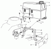 Rasenmäher 22030 - Toro Walk-Behind Mower (SN: 0000001 - 0999999) (1990) Listas de piezas de repuesto y dibujos GAS TANK ASSEMBLY