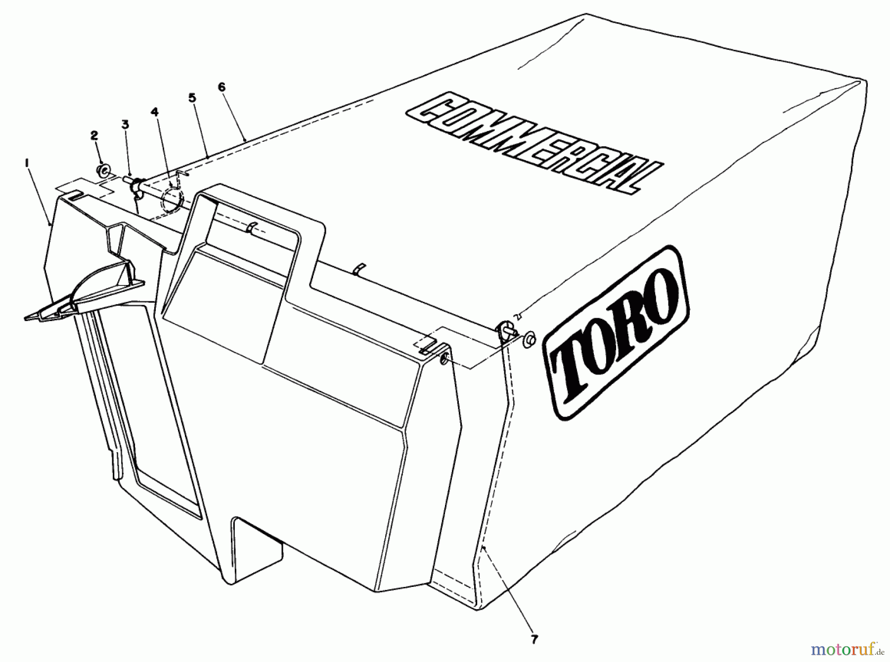  Rasenmäher 22030 - Toro Walk-Behind Mower (SN: 0000001 - 0999999) (1990) GRASS BAG ASSEMBLY NO. 11-5609