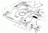 Rasenmäher 22030 - Toro Walk-Behind Mower (SN: 0000001 - 0999999) (1990) Listas de piezas de repuesto y dibujos HOUSING ASSEMBLY (MODEL 22030)