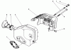 Rasenmäher 22030 - Toro Walk-Behind Mower (SN: 0000001 - 0999999) (1990) Listas de piezas de repuesto y dibujos MUFFLER ASSEMBLY (MODEL NO. 47PK9-3)