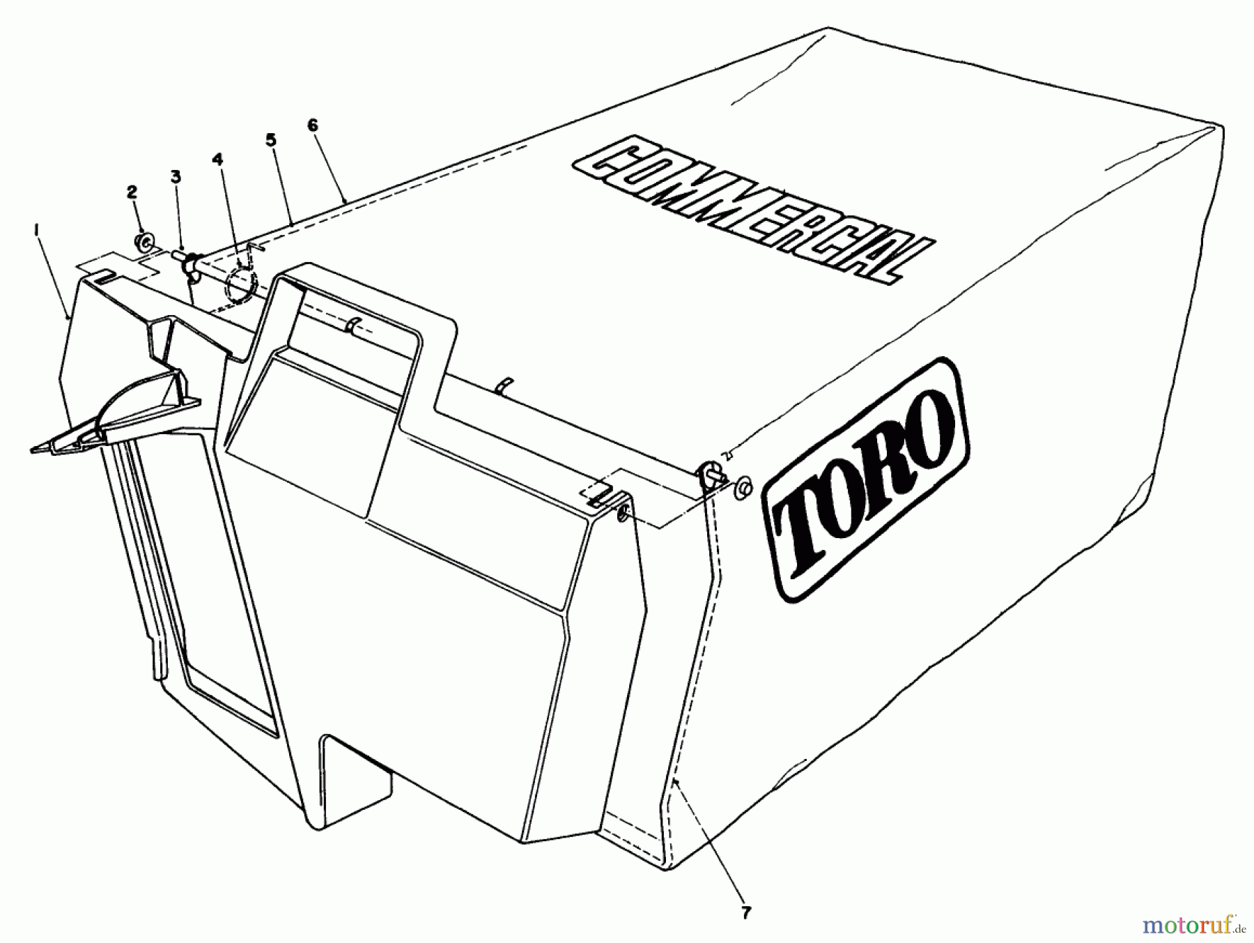  Rasenmäher 22035 - Toro Walk-Behind Mower (SN: 1000001 - 1999999) (1991) GRASS BAG ASSEMBLY NO. 11-5609