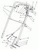 Rasenmäher 22035 - Toro Walk-Behind Mower (SN: 1000001 - 1999999) (1991) Listas de piezas de repuesto y dibujos HANDLE ASSEMBLY (MODEL 22035)