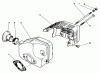 Rasenmäher 22035 - Toro Walk-Behind Mower (SN: 1000001 - 1999999) (1991) Listas de piezas de repuesto y dibujos MUFFLER ASSEMBLY (MODEL NO. 47PL0-3)