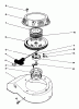 Rasenmäher 22035 - Toro Walk-Behind Mower (SN: 1000001 - 1999999) (1991) Listas de piezas de repuesto y dibujos RECOIL ASSEMBLY (MODEL NO. 47PL0-3)