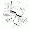 Rasenmäher 22030 - Toro Walk-Behind Mower (SN: 4000001 - 4999999) (1984) Listas de piezas de repuesto y dibujos GAS TANK ASSEMBLY