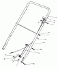 Rasenmäher 22030 - Toro Walk-Behind Mower (SN: 4000001 - 4999999) (1984) Listas de piezas de repuesto y dibujos HANDLE ASSEMBLY (MODEL 22030)