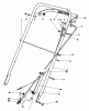 Rasenmäher 22030 - Toro Walk-Behind Mower (SN: 4000001 - 4999999) (1984) Listas de piezas de repuesto y dibujos HANDLE ASSEMBLY (MODEL 22035)