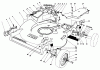 Rasenmäher 22035 - Toro Walk-Behind Mower (SN: 4000001 - 4999999) (1984) Listas de piezas de repuesto y dibujos HOUSING ASSEMBLY (MODEL 22030 COND-T.)