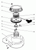 Rasenmäher 22035 - Toro Walk-Behind Mower (SN: 4000001 - 4999999) (1984) Listas de piezas de repuesto y dibujos RECOIL STARTER ASSEMBLY