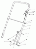 Rasenmäher 22035 - Toro Walk-Behind Mower (SN: 5000001 - 5999999) (1985) Listas de piezas de repuesto y dibujos HANDLE ASSEMBLY (MODEL 22030)