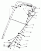 Rasenmäher 22035 - Toro Walk-Behind Mower (SN: 5000001 - 5999999) (1985) Listas de piezas de repuesto y dibujos HANDLE ASSEMBLY (MODEL 22035)