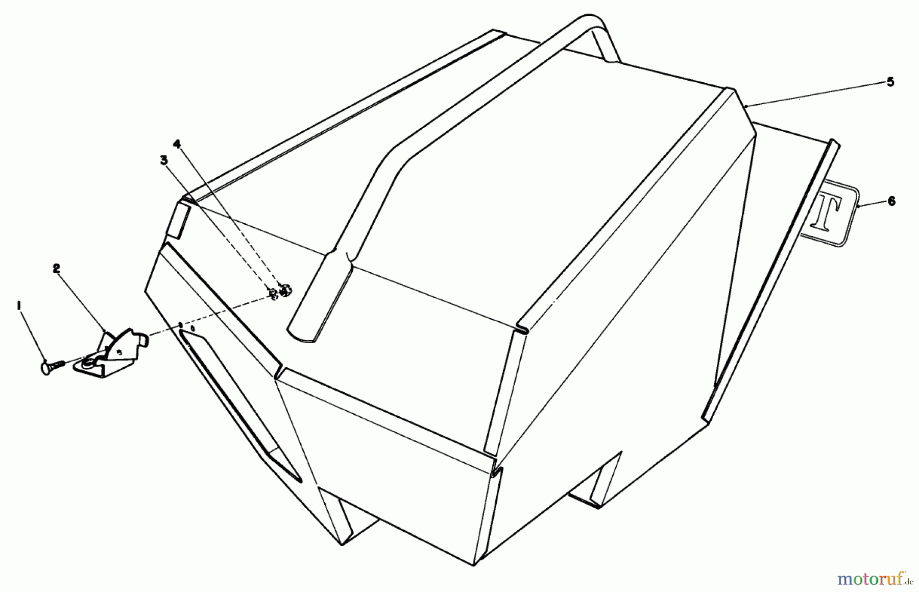  Rasenmäher 22035 - Toro Walk-Behind Mower (SN: 5000001 - 5999999) (1985) STEEL GRASS CATCHER (MODEL 22099) (OPTIONAL)