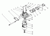 Rasenmäher 22035 - Toro Walk-Behind Mower (SN: 6000001 - 6999999) (1986) Listas de piezas de repuesto y dibujos CARBURETOR ASSEMBLY