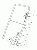 Rasenmäher 22030 - Toro Walk-Behind Mower (SN: 6000001 - 6999999) (1986) Listas de piezas de repuesto y dibujos HANDLE ASSEMBLY (MODEL 22030)