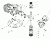 Rasenmäher 22035 - Toro Walk-Behind Mower (SN: 7000001 - 7999999) (1987) Listas de piezas de repuesto y dibujos ENGINE ASSEMBLY MODEL NO. 47PG6 #1