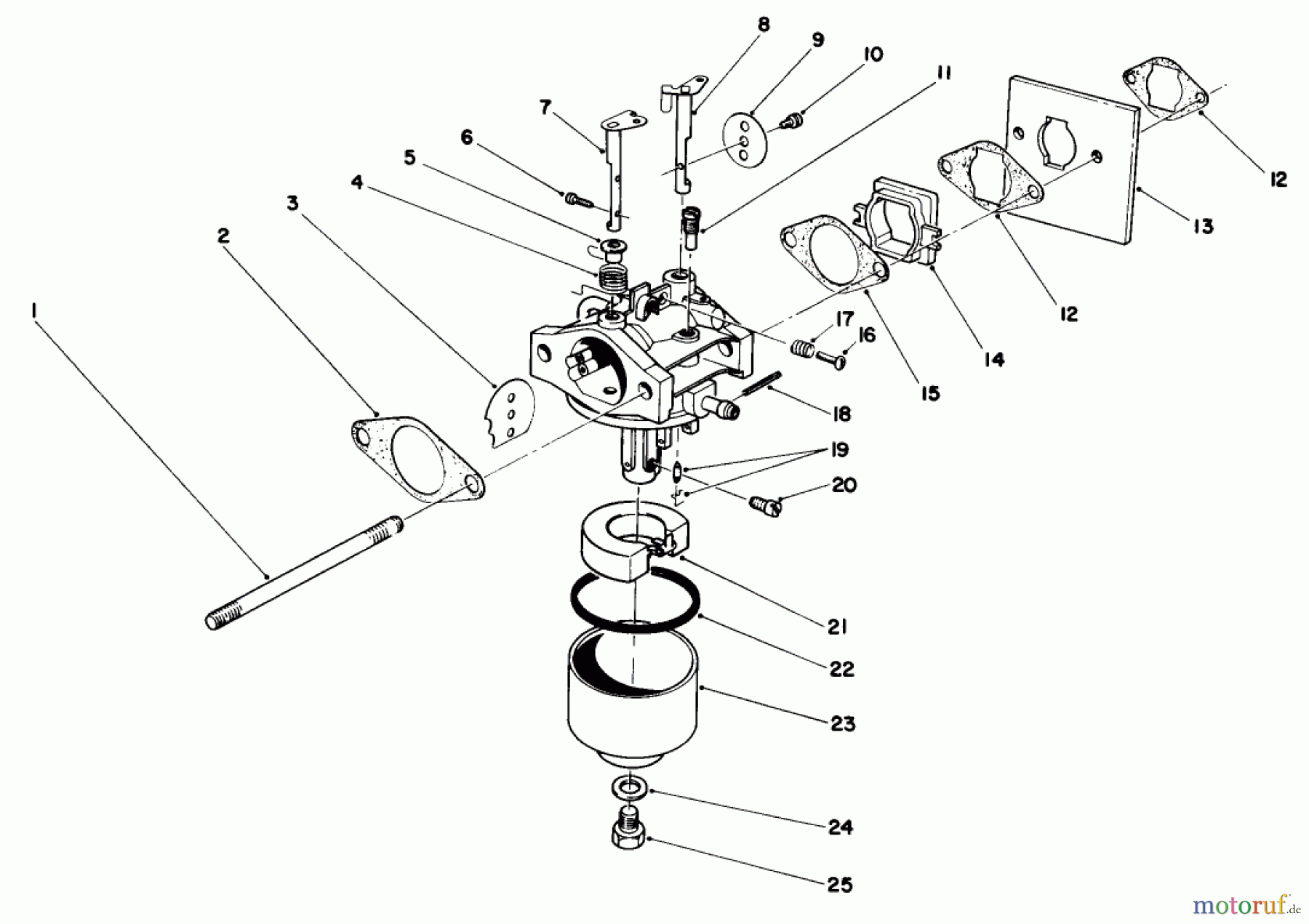  Rasenmäher 22030 - Toro Walk-Behind Mower (SN: 7000001 - 7999999) (1987) ENGINE ASSEMBLY MODEL NO. 47PG6 #3