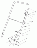 Rasenmäher 22030 - Toro Walk-Behind Mower (SN: 7000001 - 7999999) (1987) Listas de piezas de repuesto y dibujos HANDLE ASSEMBLY (MODEL 22030)