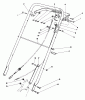 Rasenmäher 22035 - Toro Walk-Behind Mower (SN: 7000001 - 7999999) (1987) Listas de piezas de repuesto y dibujos HANDLE ASSEMBLY (MODEL 22035)