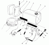 Rasenmäher 22035 - Toro Walk-Behind Mower (SN: 8002990-8999999) (1988) Listas de piezas de repuesto y dibujos GAS TANK ASSEMBLY