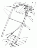 Rasenmäher 22035 - Toro Walk-Behind Mower (SN: 8002990-8999999) (1988) Listas de piezas de repuesto y dibujos HANDLE ASSEMBLY (MODEL 22035)