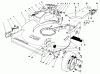 Rasenmäher 22035 - Toro Walk-Behind Mower (SN: 8002990-8999999) (1988) Listas de piezas de repuesto y dibujos HOUSING ASSEMBLY (MODEL 22035)