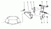 Rasenmäher 22031 - Toro ProLine 21" Recycler Walk-Behind Mower (SN: 2000001 - 2999999) (1992) Listas de piezas de repuesto y dibujos BRAKE ASSEMBLY