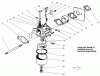 Rasenmäher 22031 - Toro ProLine 21" Recycler Walk-Behind Mower (SN: 220000001 - 220999999) (2002) Listas de piezas de repuesto y dibujos CARBURETOR ASSEMBLY